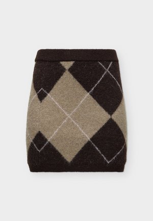 Vero Moda, VMDARLA NW SHORT SKIRT - Минипола - chocolate torte/silver mink/parfait pink