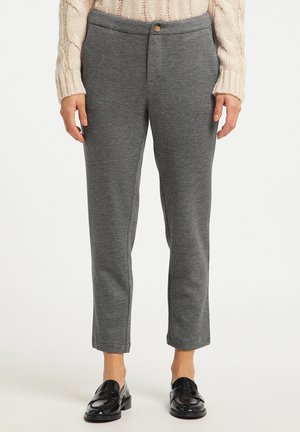 STOFFHOSE - Chino - schwarz grau