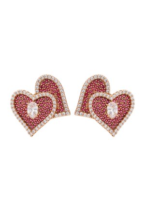 Cercei - rose gold-coloured red