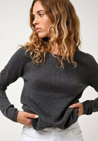 Authentic Cashmere EPÉNA - Strickpullover - mottled anthracite