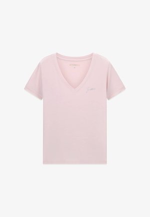 Guess, NEW SS VN MINI LOGO TEE - Printtipaita - lila