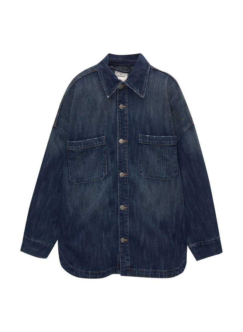 PULL&BEAR Spijkerjas donkerblauw denim
