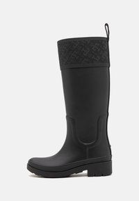 Tommy Hilfiger LONG BOOT MONOGRAM - Wellies - black