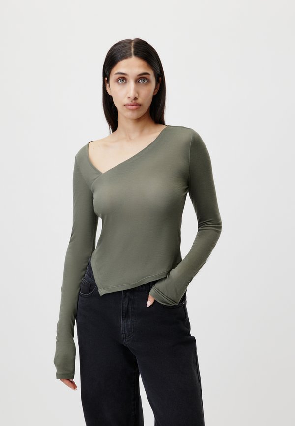 GLENI - Long sleeved top - khaki