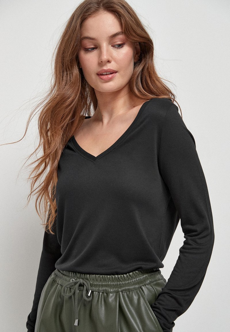 Next Langærmet T-shirt - black