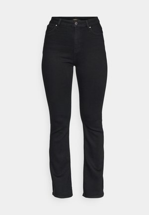 ONLY ONLMILA FLARED - Flared Jeans - black denim