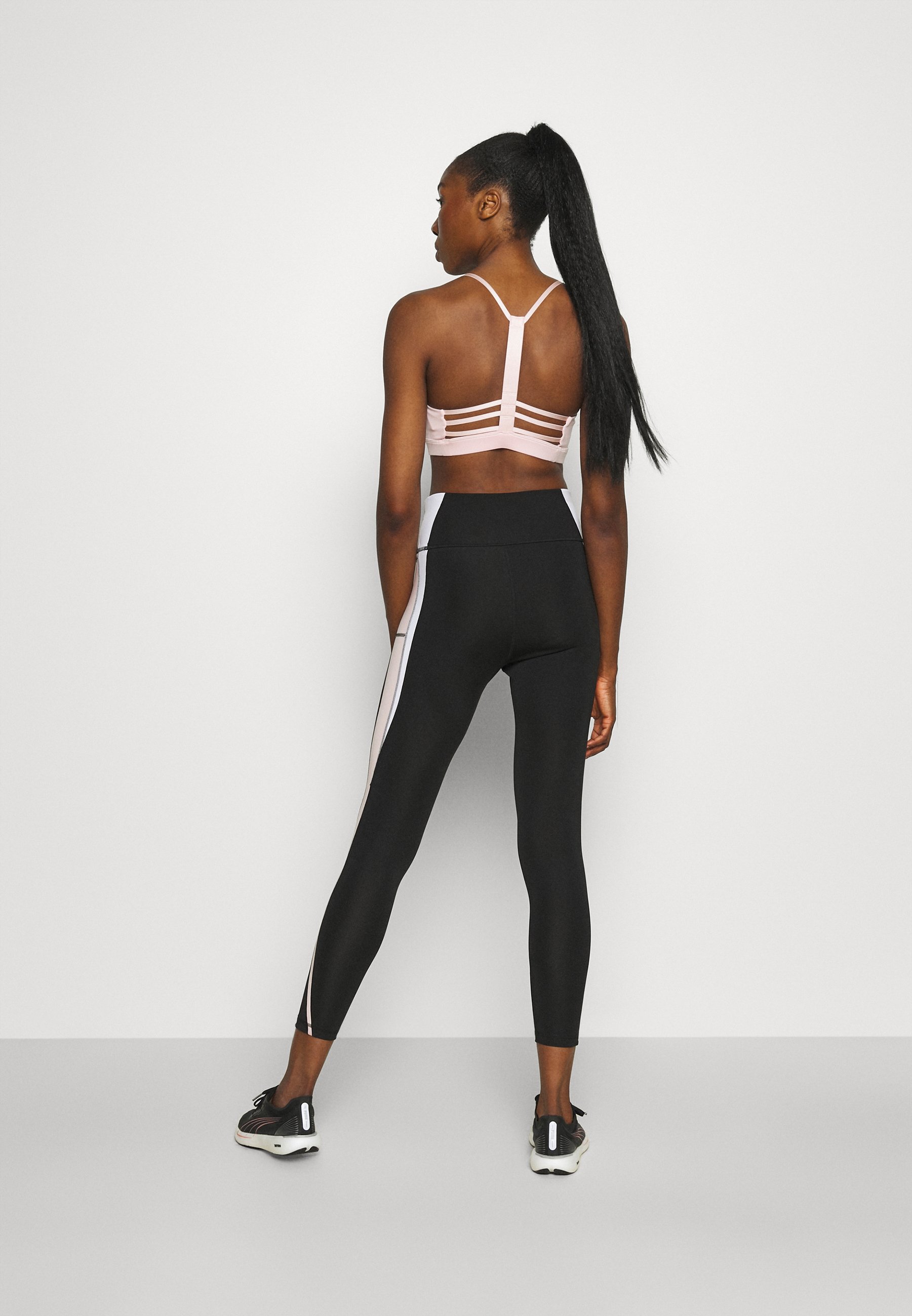 puma evostripe high rise cropped leggings in black