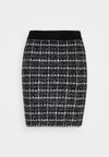 VIAUDREY CHECK SKIRT - Miniseelik - black/white