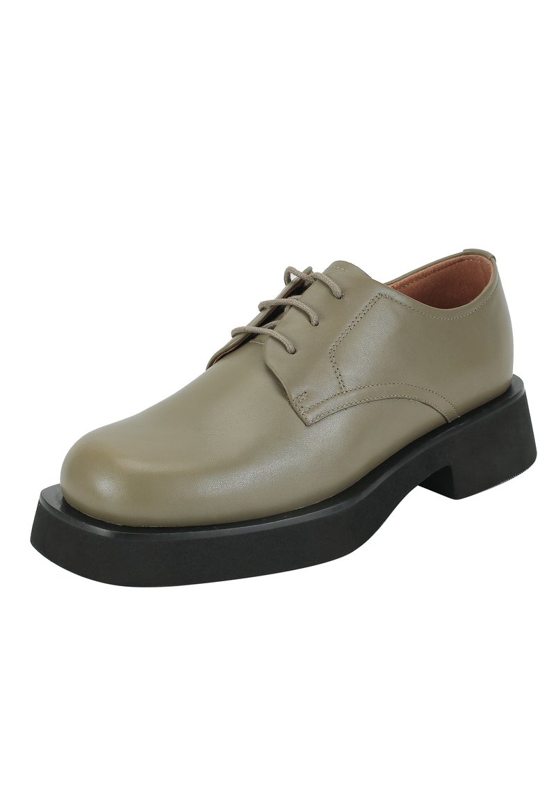 Damen Halbschuhe | Ekonika Sportlicher Schnürer khaki - LB24613 Damen Halbschuhe | Ekonika Sportlicher Schnürer khaki - LB24613