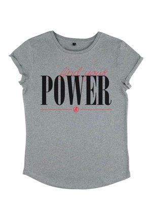 AVENGERS CLASSIC POWER SCRIPT - T-shirt print - melange grey