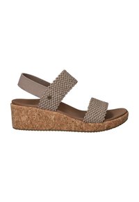 Skechers ARCH FIT BEVERLEE SPRINGY FEELS - Sandalen met plateauzool - taupe