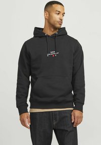 R.D.D. ROYAL DENIM DIVISION GEDRUCKT  - Felpa con cappuccio - black