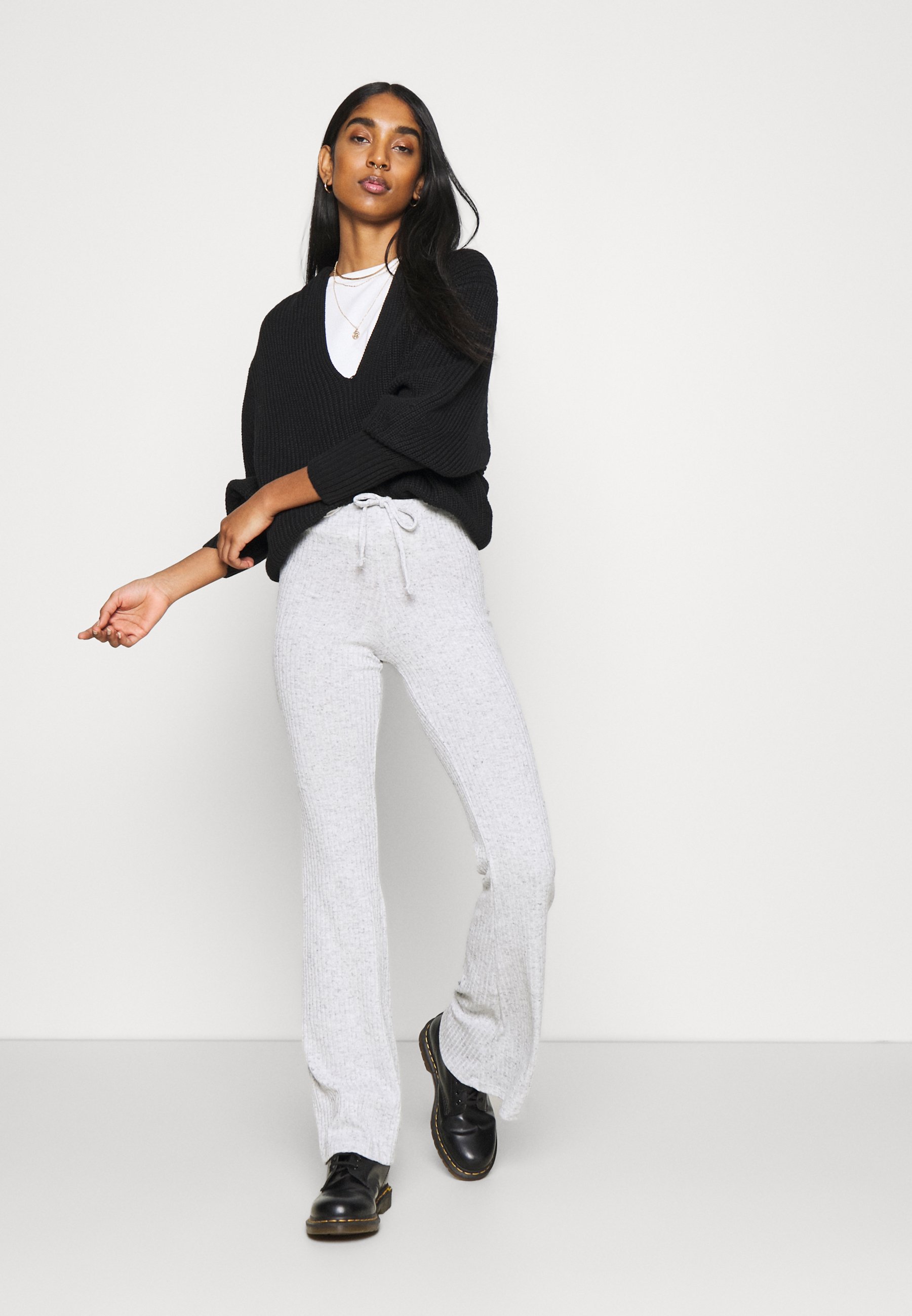 Topshop TIE FLARE - Tracksuit bottoms 
