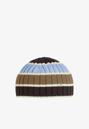 Burlington, STRIPE FISHERMEN MÜTZE UNISEX - Muts - dark brown