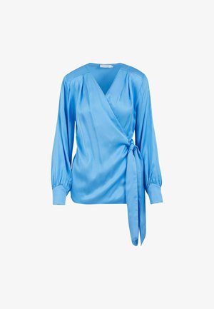 Coster Copenhagen, BLOUSE WITH WRAP EFFECT - Bluză - sporty blue - 520