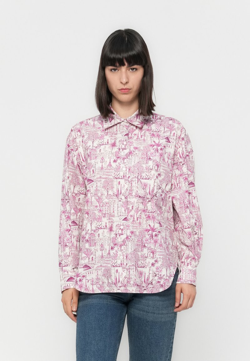 Maje Overhemdblouse donkerroze Maje Overhemdblouse donkerroze