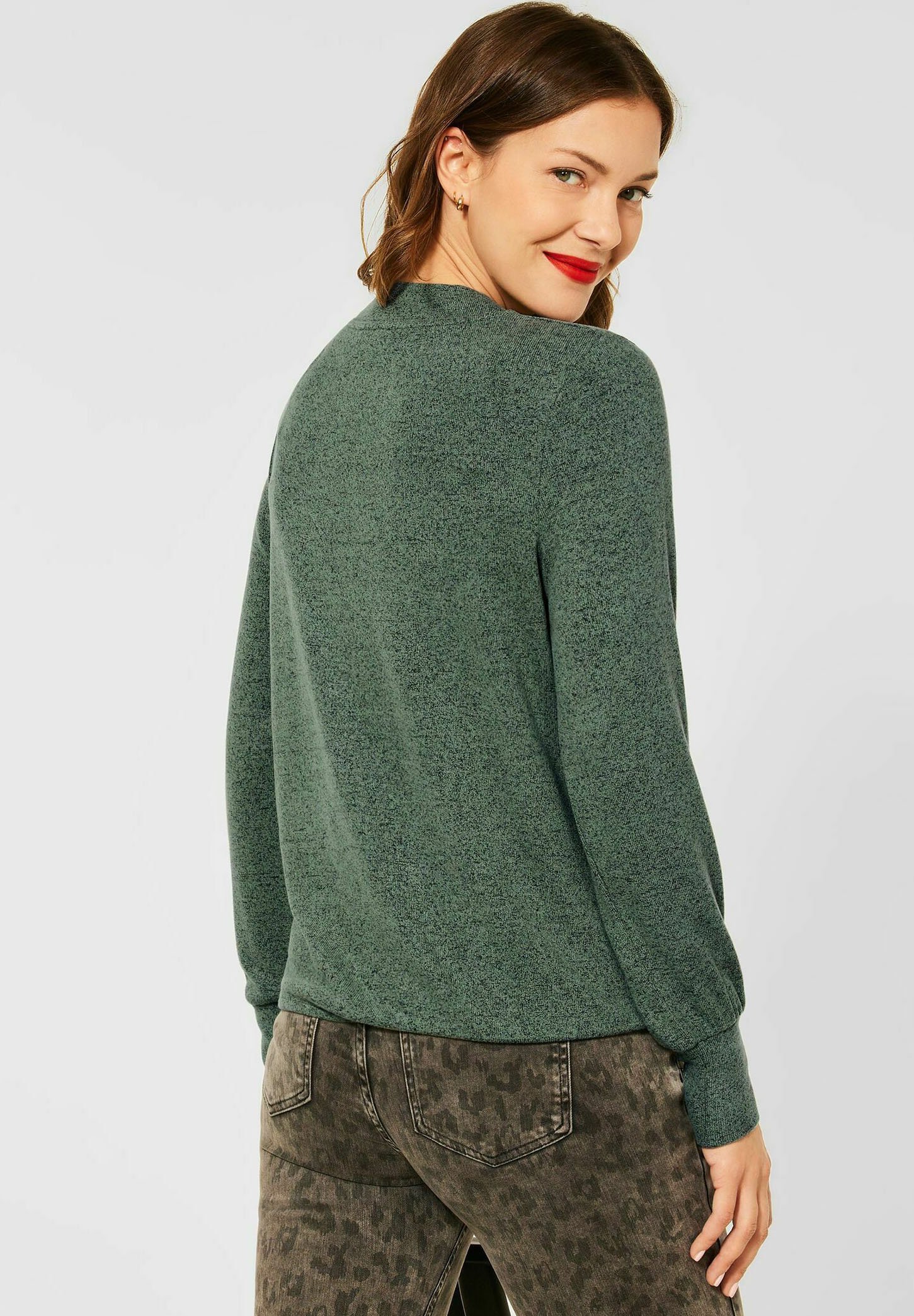 Street One MELANGE - Trui - grün/groen gemêleerd - Zalando.nl