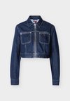 CROPPED ZIP-THRU DENIM JACKET - Τζιν μπουφάν - denim dark