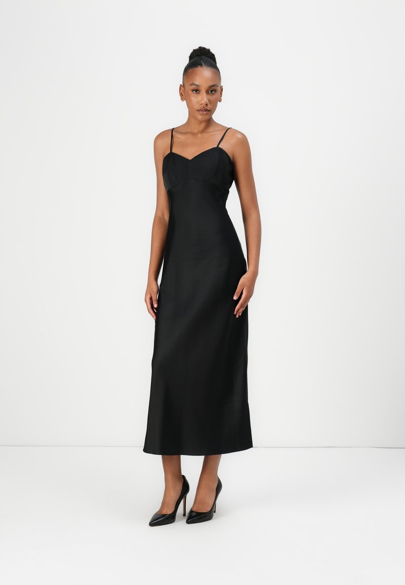 Guess SL TULLIA SLIP DRESS - Maxi dress - jet black/black - Zalando.co.uk Guess SL TULLIA SLIP DRESS - Maxi dress - jet black/black - Zalando.co.uk
