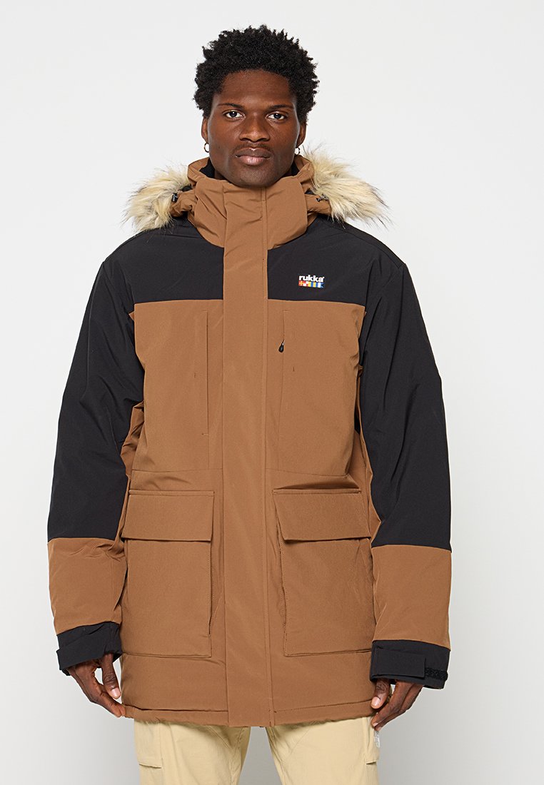 RUKKA Hardshell-jas bruin