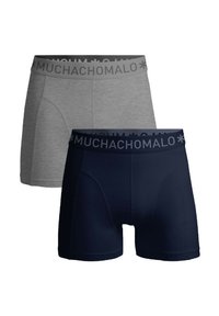 MUCHACHOMALO 2-PACK SOLID - Boxer alsónadrág - blue grey melange