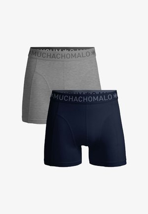 2-PACK SOLID - Trumpikės - blue grey melange