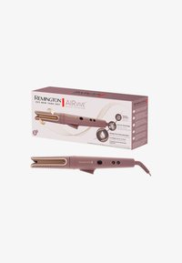 Remington AIRVIVE roterende krøllestav i lyserød med gyldne accenter. Har et unikt tøngdesign, flere indstillinger og ergonomisk greb.