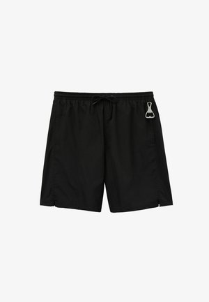 IUMAN Intimissimi, SOLID-COLOUR WITH BOTTLE OPENER - Badeshorts - black