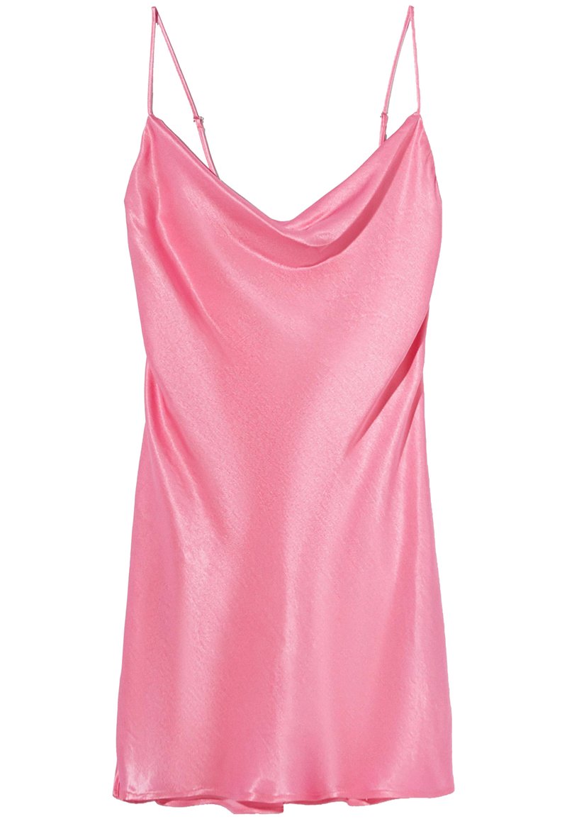 Bershka Cocktailjurk donkerroze