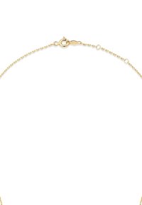 Bracelet en or avec un design délicat en maillons, doté d'une fermeture à mousqueton et d'une finition lisse et polie.