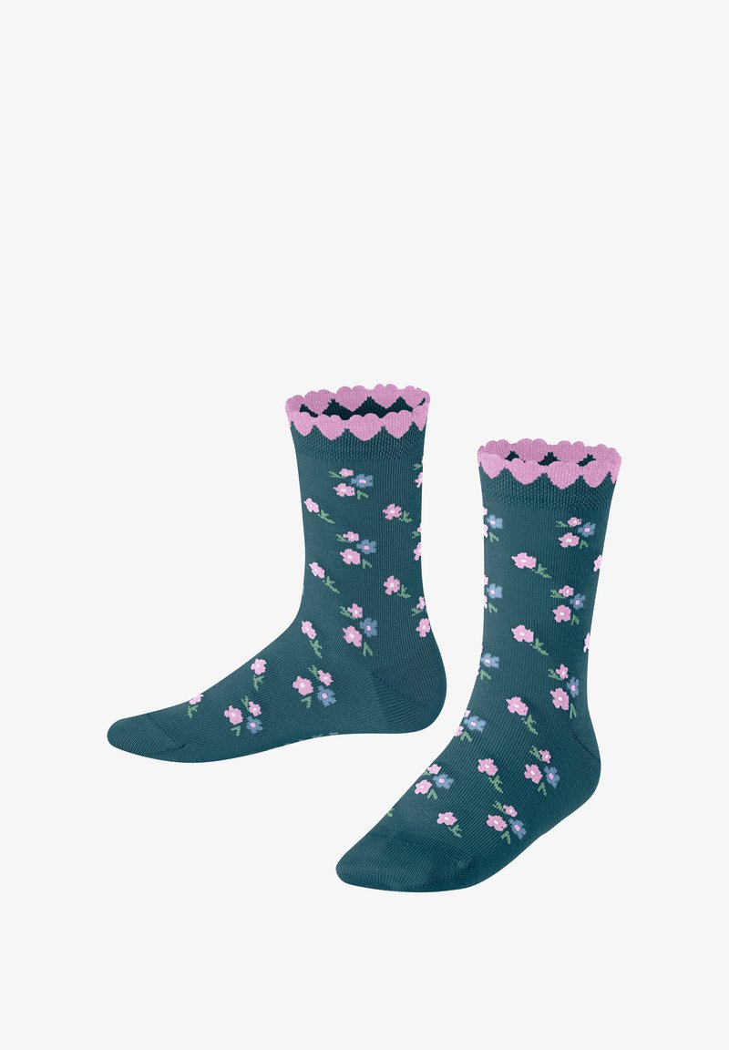 FALKE DITSY FLOWERS - Socken - peacock