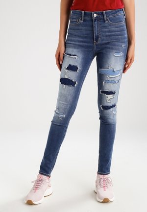 Jeans Skinny Fit - destroyed denim