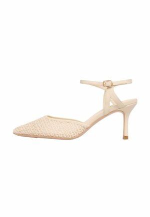 REGULAR FIT - KNOT POINTED TOE STILETTO - Klasszikus sarkú cipők - cream