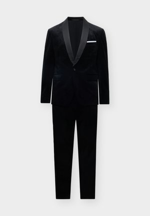 Lindbergh, VELVET TUXEDO SUIT SET - Kostuum - black