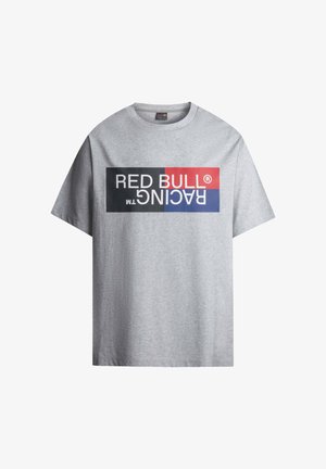 Red Bull Racing x Pepe Jeans, RED BULL RACING COLOUR BLOCK LOGO TEE - Trükipildiga T-särk - marl grey
