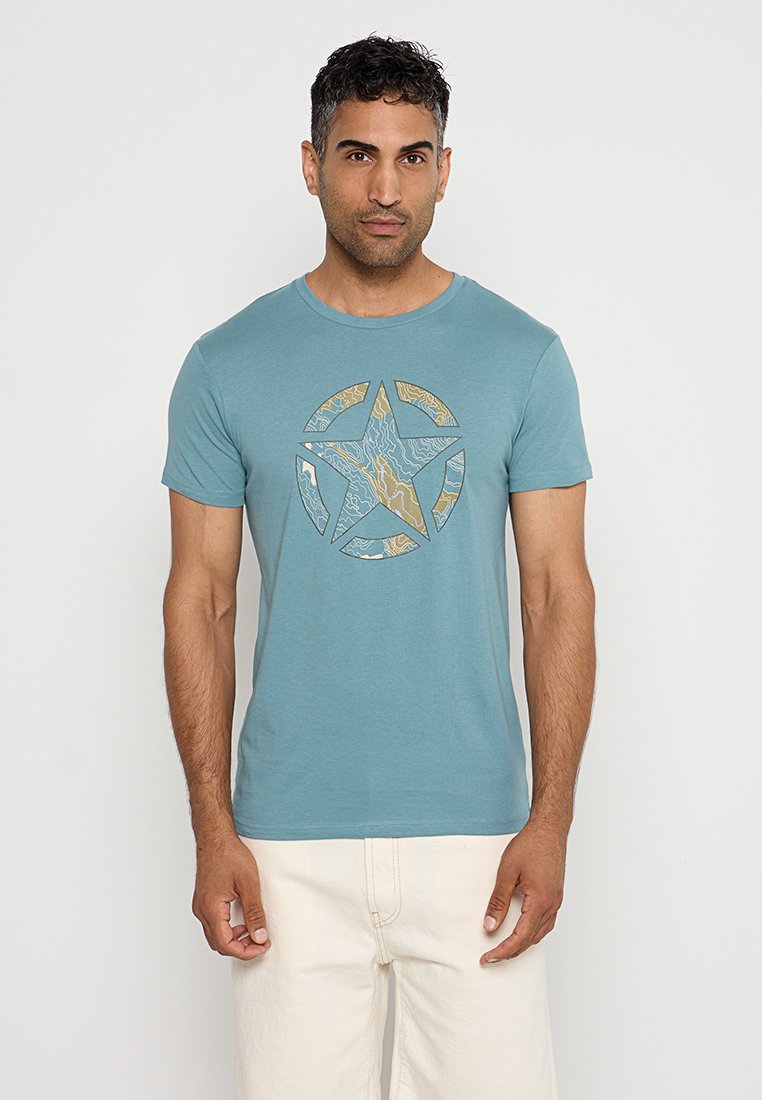 Jeep T-shirt print blauw