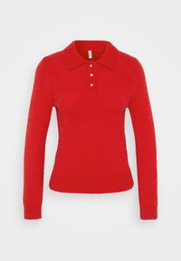 ONLY Tall ONLPETRA POLO BLING - Džemperis - salsa