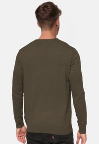 INDICODE JEANS GAMAL - Svetrík - army