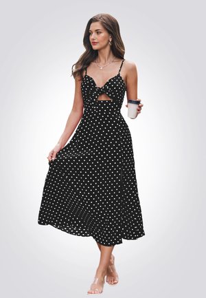 Cupshe ELEGANT POLKA DOT  - Jurk - black