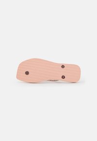 Havaianas SLIM SQUARE LOGO METALLIC - Infradito da bagno - ballet rose