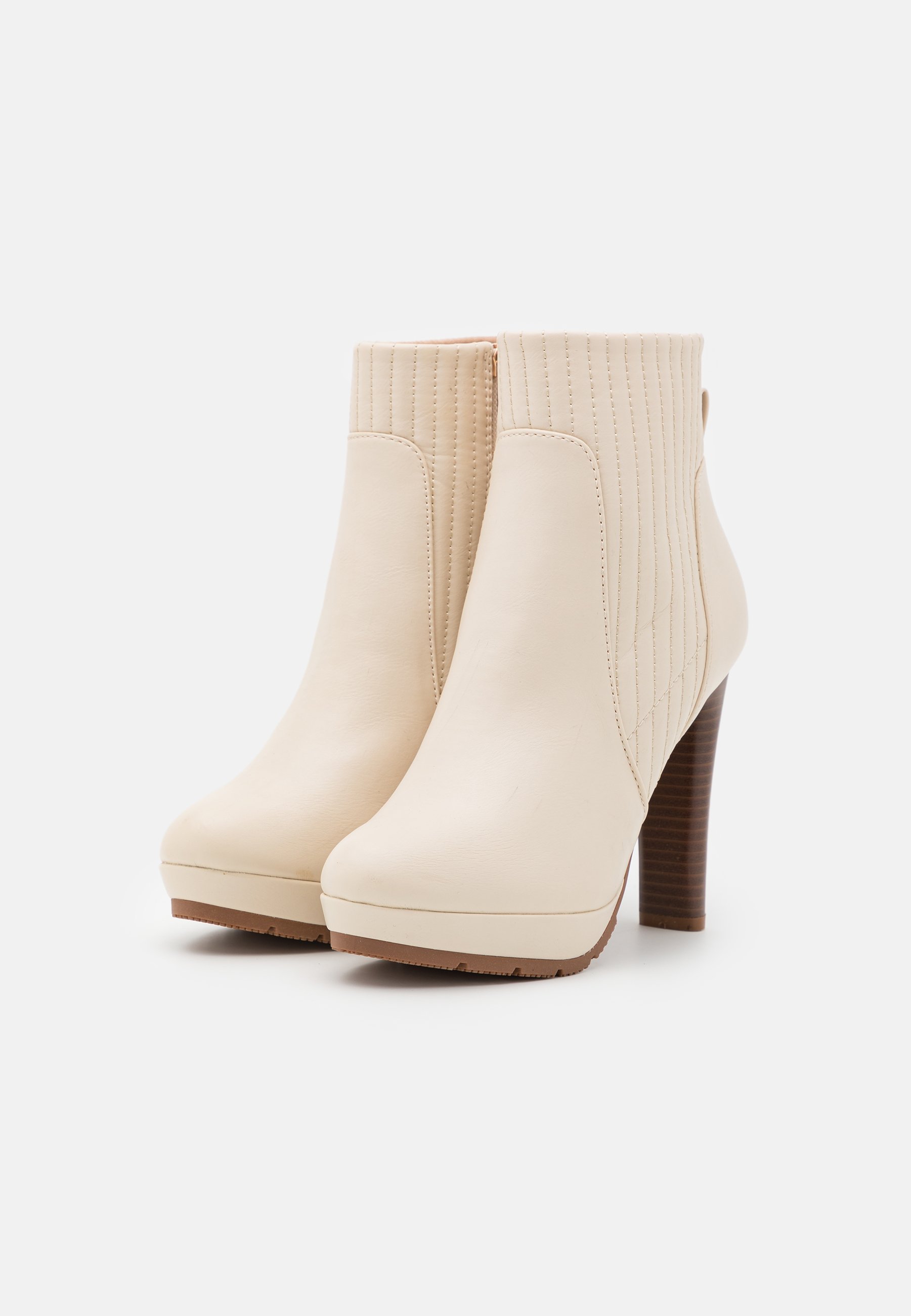 Anna Field Enkellaarsjes met plateauzool - offwhite/crème - Zalando.nl