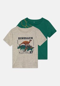 Name it NMMKENDJO 2 PACK - T-shirts med print - white/grey