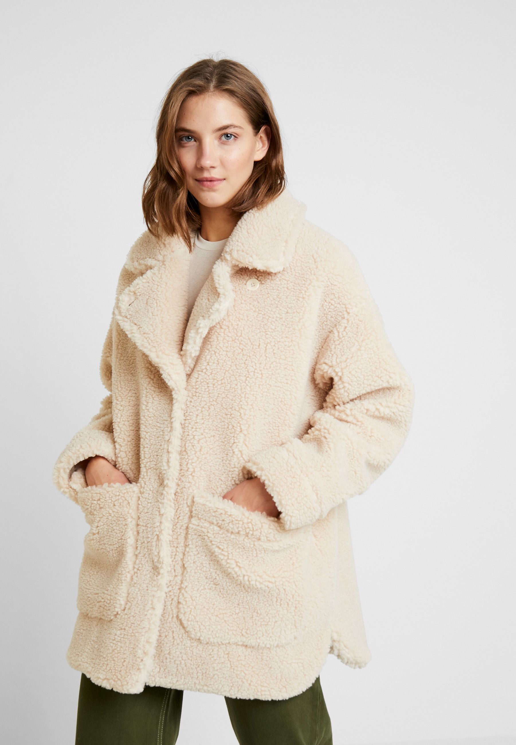 Monki MALOU JACKET Vinterjacka beige Zalando.se Monki MALOU JACKET Vinterjacka black Zalando.se
