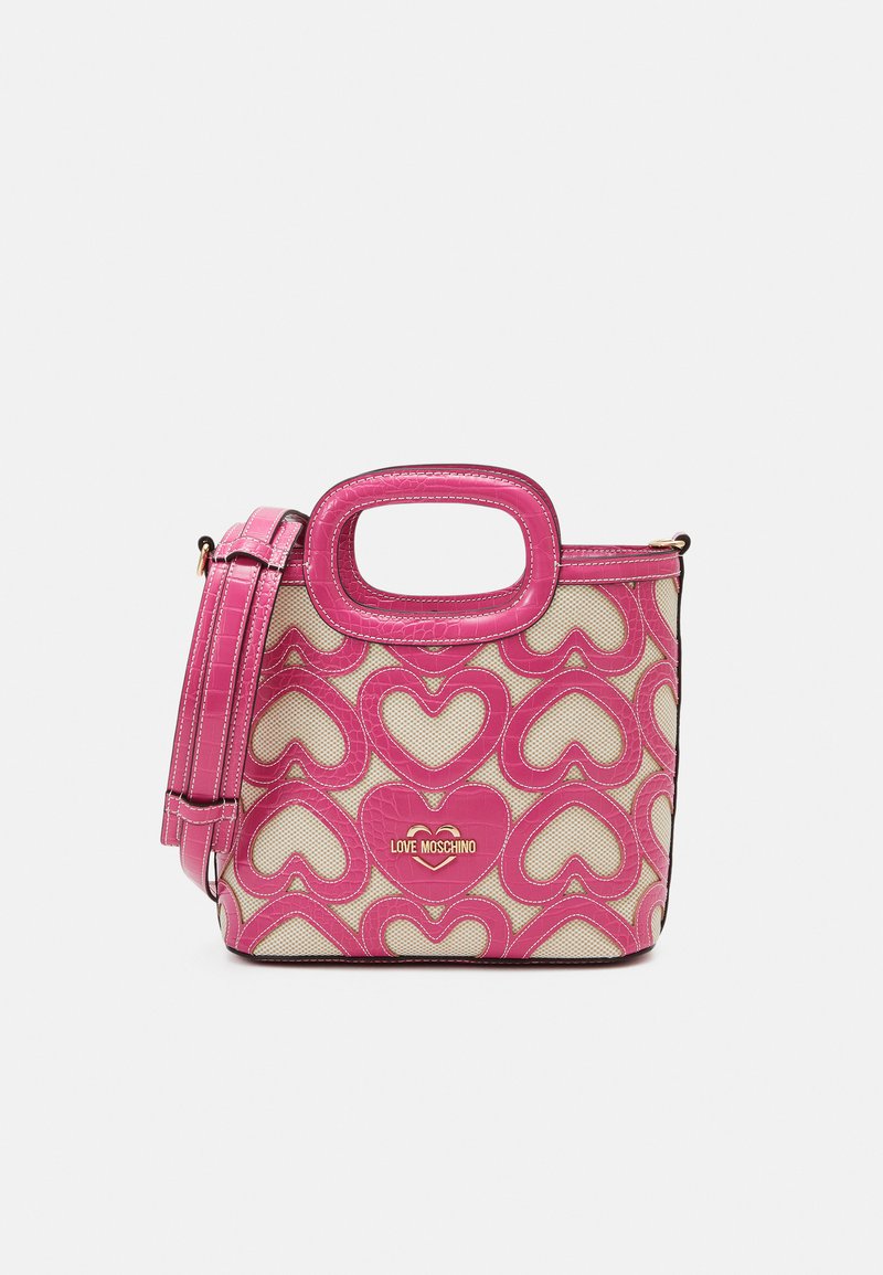 Love Moschino MULTI QUILT HEARTED HANDBAG Handbag pink Zalando.de