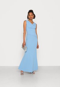 WAL G. MORGAN OFF THE SHOULDER CROSS MAXI DRESS - Roupa de cerimónia - blue