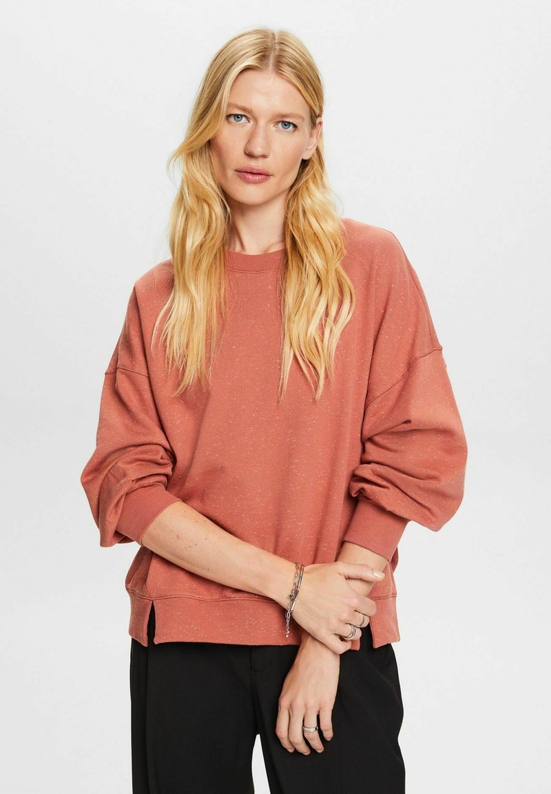 Sudadera Clásica ESPRIT Para Mujer - Corte Holgado, Mezcla De Algodón Suave, Puños Acanalados