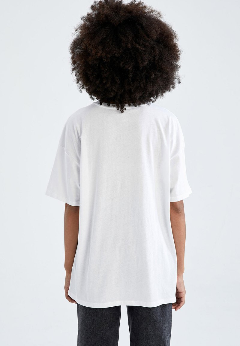 Damen T-Shirts | DeFacto REGULAR FIT T-Shirt print white/weiß - HX82101 Damen T-Shirts | DeFacto REGULAR FIT T-Shirt print white/weiß - HX82101