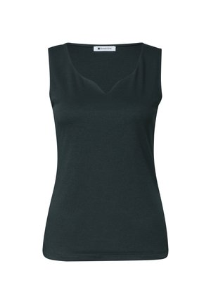 Street One, BASIC TOP MIT HERZAUSSCHNITT - Top - deep bound green