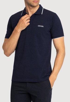 Gisada, Poloshirt - navy white