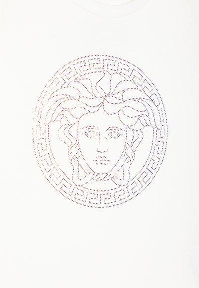 Versace FASHION SHOW CAPSULE GRECA MEDUSA - Camiseta estampada - white/crystal